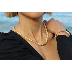 Necklace Golden Pearl