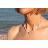 Freshwater Pearl Necklace 5.3 mm with Sterling Silver Clasp – 40 cm