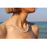 Handmade Cultured Pearl Necklace with Sterling Silver Clasp – 45 cm