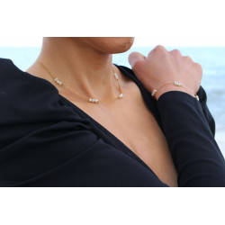 Freshwater Pearl & 18K Gold Bracelet – Handmade in Spain | Joyas Neit
