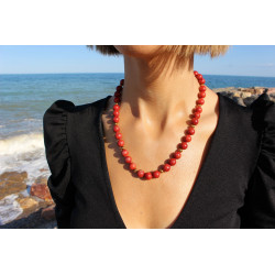 Neacklace Coral y Oro Chloé