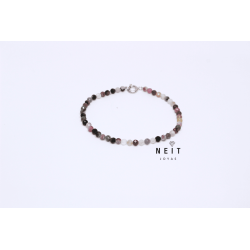 Ariadna – 3.5 mm Rose Quartz Bracelet with Silver Clasp – 18 cm