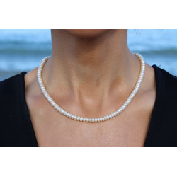 Noa Necklace in 18K Gold and Cultured Pearls