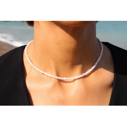Cultivated Pearl Necklace 0.04 mm – 925 Sterling Silver | Elegant & Timeless