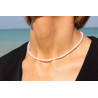 Cultivated Pearl Necklace 0.04 mm – 925 Sterling Silver | Elegant & Timeless