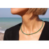 Collar de Turmalina Verde 2,8 mm – Plata de Ley 925 | Joyería Artesanal