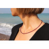 Collar de Granates 2,8 mm – Plata de Ley 925 | Joyería Artesanal