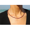 Collar de Granates 2,8 mm – Plata de Ley 925 | Joyería Artesanal