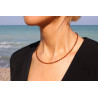 Collar de Cuarzo Ahumado 3 mm – Plata de Ley 925 | Joyería Artesanal
