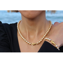 Necklace Golden Pearl
