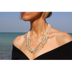 Triple Strand Cultured Pearl Necklace