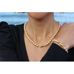 Necklace Golden Pearl